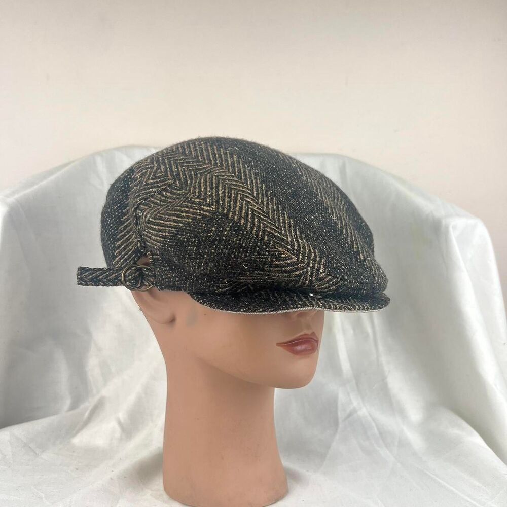 Vintage Goorin Bros Herringbone Tweed Cap
